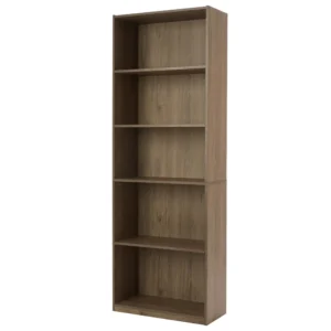 5 Shelf Adjustable Shelf Bookcase, Oak